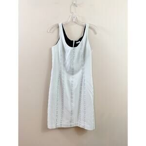 Tocca Wool/Angora Embroidered Mint Green Sleeveless Mini Dress